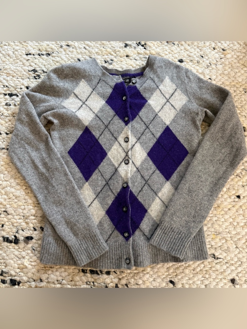 APT 9 100% cashmere button up cardigan sweater XS